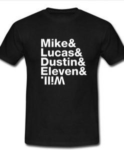 mike and lucas and dustin t shirt