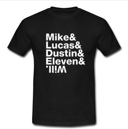 mike and lucas and dustin t shirt