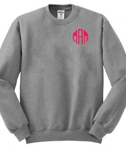 monogrammed sweatshirt