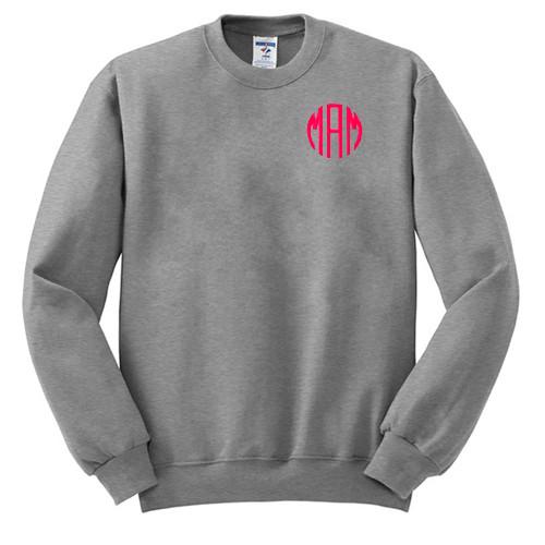monogrammed sweatshirt