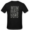 mumford t shirt back