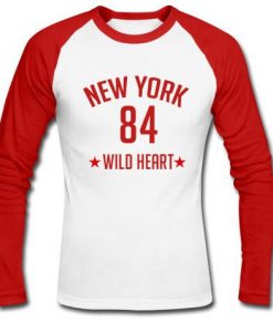 new york 84  wild heart raglan longsleeve