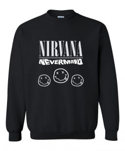 nirvana nevermind black sweatshirt