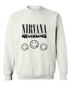 nirvana nevermind white sweatshirt