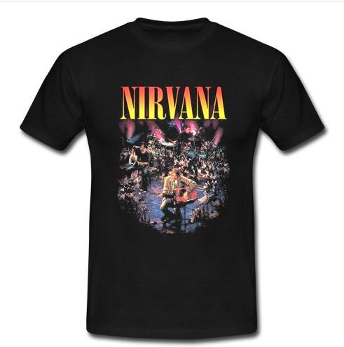 nirvana unplugged in new york t shirt