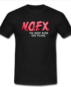 nofx to keep kids on punk t shirt