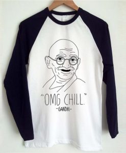 omg gandhi raglan longsleeve