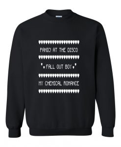 panic at the disco fall out boy my chemical romance sweatshirt