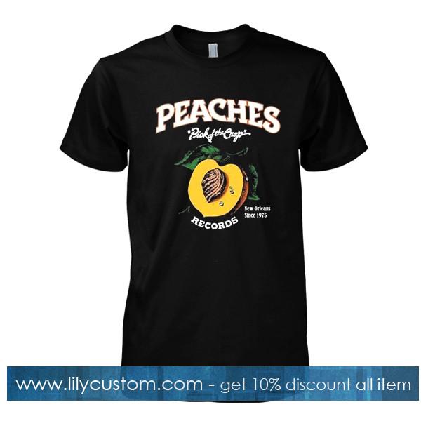 peaches record tshirt