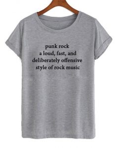 punk rock a loud t shirt