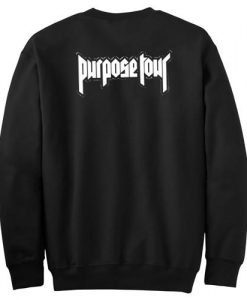 purpose tour new Sweatshirts back