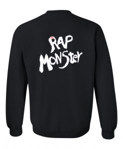 rap monster sweatshirt back