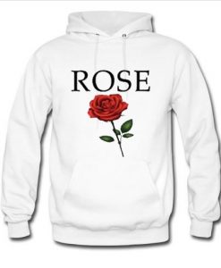 red rose flower hoodie