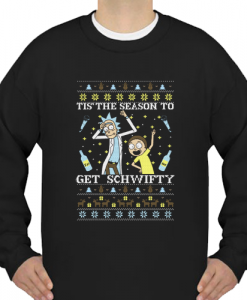 rick and morty get schwifty christmas Sweatshirt SU