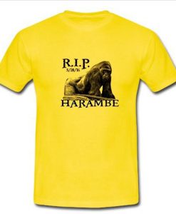 rip harambe t shirt