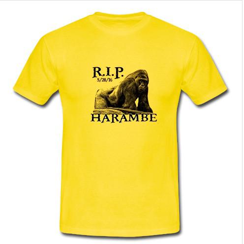 rip harambe t shirt