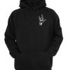 rock and hand hoodie