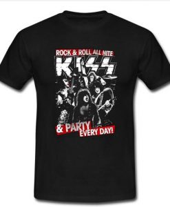 rock and roll all nite kiss t shirt