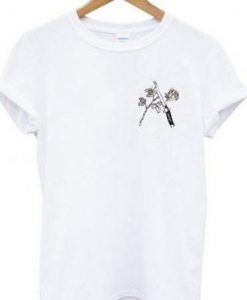 rose and knife t shirt