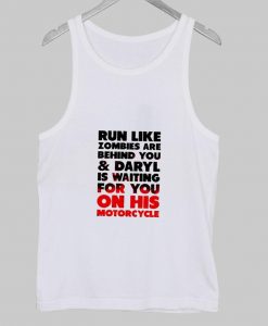 run like zombies tanktop