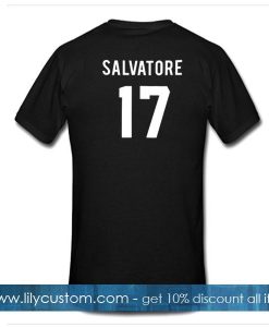 salvatore 17 tshirt back