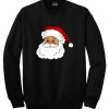santa claus face sweatshirt