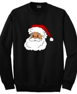 santa claus face sweatshirt