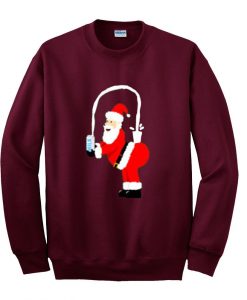 santa milk sweatshirt