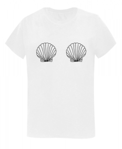 seashell boobs T shirt  SU