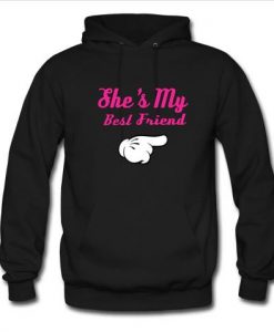 she's my best friend pink hoodie