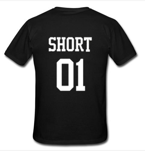 short 01 t shirt back