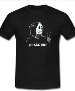 skeleton peace out t shirt