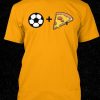 soccer and pizza tshirt