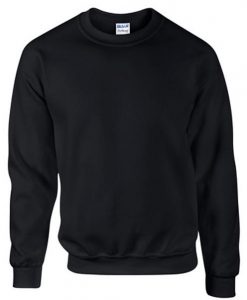 Sweatshirt black white grey