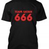team satan 666 tshirt
