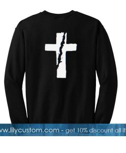 the jesus logo sweatshirt back