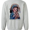 the temptation of christ sweatshirt back