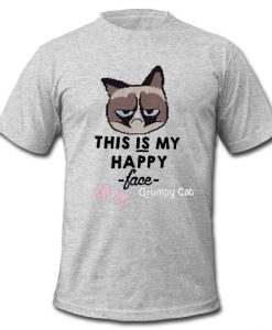 this is my happy face grumpy cat t shirt