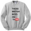 those british boys on you tube sweatshirt