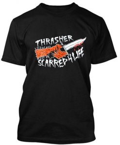 thrasher scared for life tshirt