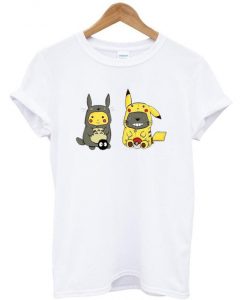 totoro and pikachu t shirt