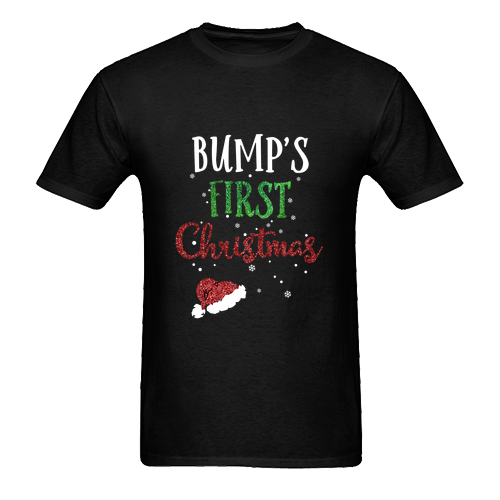 usa bump first christmas with santa   T Shirt  SU