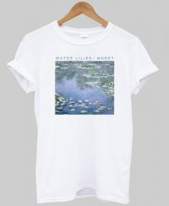 water lilie monet tshirt