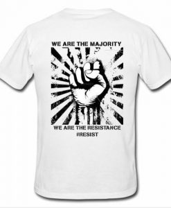 we are the majority t shirt back