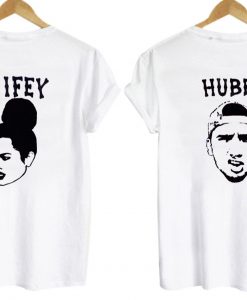 wifey and hubby couple t shirt back