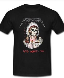 yeezus indian skull t shirt