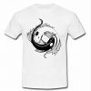 yin yang koi fish t shirt