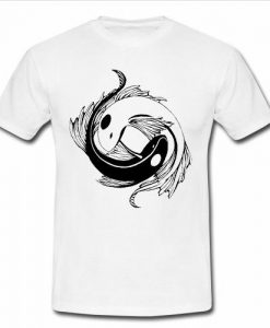 yin yang koi fish t shirt