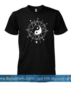 yin yang pentagram tshirt