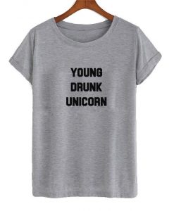 young drunk unicorn t shirt